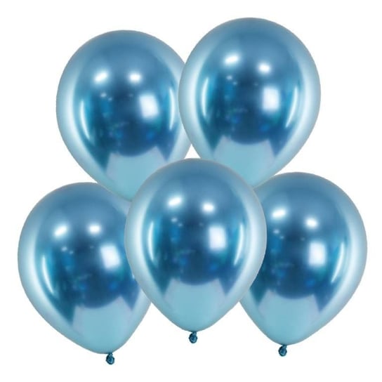 Balony Glossy Niebieskie - 5 Sztuk Chromowane Błyszczące Inna marka