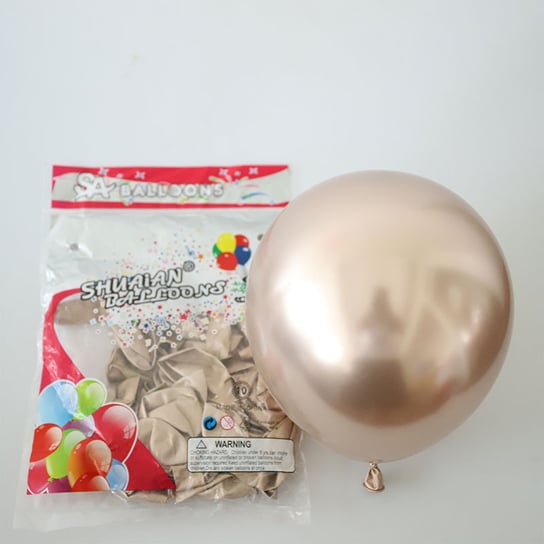 Balony Glossy, Szampańskie Złoto, 10", 25 cm, 50 Szt Party spot