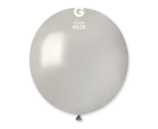 Balony GM150 metal, srebrne, 19", 50 sztuk GODAN