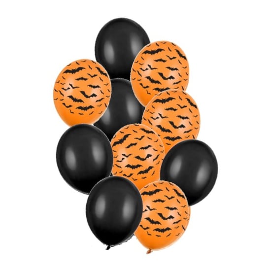 Balony halloween - nietoperz 10 sztuk OCHprosze