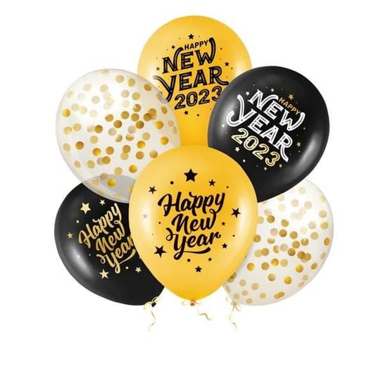 Balony Lateksowe 12'' Happy New Year PartyPal