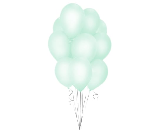 Balony lateksowe, 12", zielone, 10 sztuk GoDan