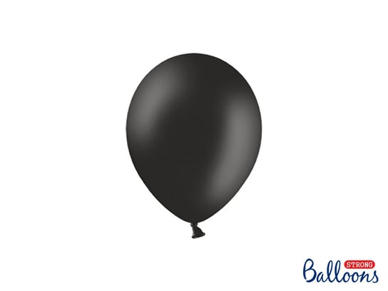 Balony lateksowe, 5", czarne, 100 sztuk Strong