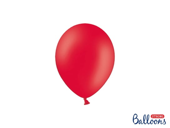 Balony lateksowe, 5", czerwone, 100 sztuk Strong