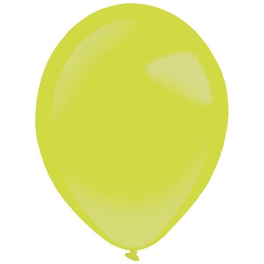Balony lateksowe Decorator Metaliczne j. Zielone Kiwi 28cm, 50 szt. AMSCAN
