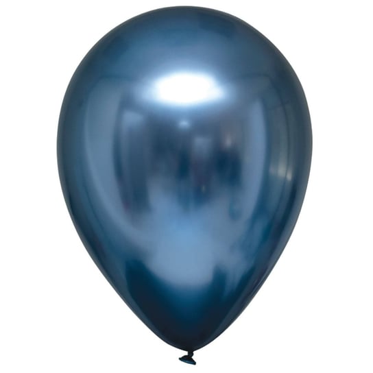 Balony lateksowe Decorator Satin Luxe Chrome Niebieskie 12cm, 100 szt. PartyPal