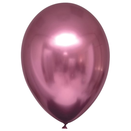 Balony lateksowe Decorator Satin Luxe Chrome Różowe 12cm, 100 szt. AMSCAN