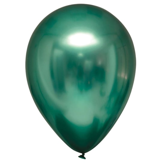 Balony lateksowe Decorator Satin Luxe Chrome Zielone 28cm, 50 szt. Amscan