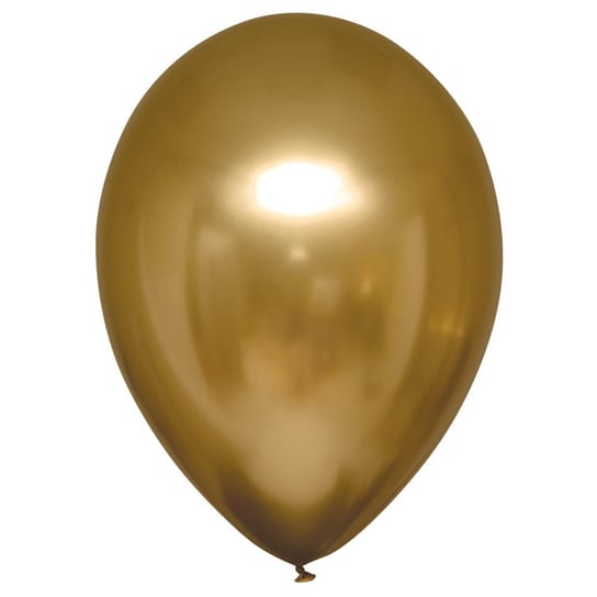 Balony lateksowe Decorator Satin Luxe Chrome Złote satynowe 12cm, 100 szt. Amscan