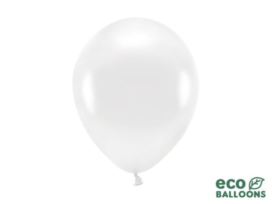 Balony lateksowe eco, białe, 26 cm, 100 sztuk Party Deco
