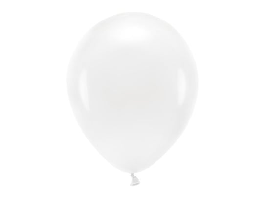 Balony lateksowe eco, białe, 30 cm, 100 sztuk PartyDeco