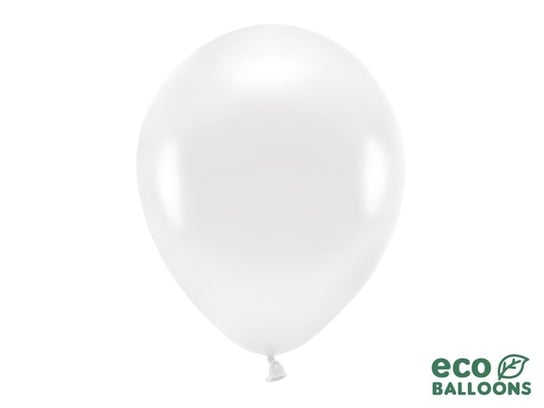 Balony lateksowe eco, białe, 30 cm, 100 sztuk Party Deco