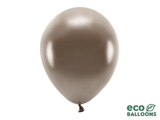 Balony lateksowe eco, brązowe, 30 cm, 100 sztuk Party Deco