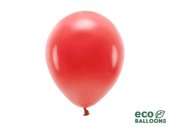Balony lateksowe eco, czerwone, 26 cm, 100 sztuk Party Deco