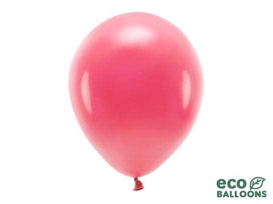 Balony lateksowe eco, jasnoczerwone, 30 cm, 100 sztuk PartyDeco