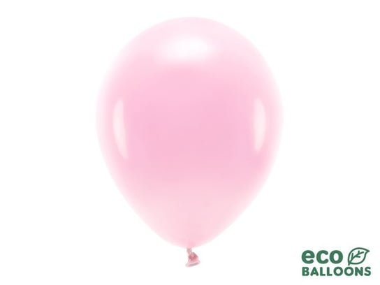 Balony lateksowe eco, jasnoróżowe, 30 cm, 100 sztuk PartyDeco