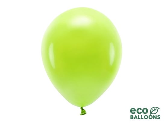 Balony lateksowe eco, jasnozielone, 30 cm, 100 sztuk PartyDeco