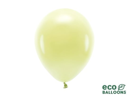 Balony lateksowe eco, jasnożółte, 26 cm, 100 sztuk Party Deco