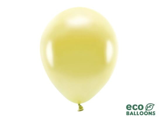 Balony lateksowe eco, jasny złoty, 30 cm, 100 sztuk PartyDeco