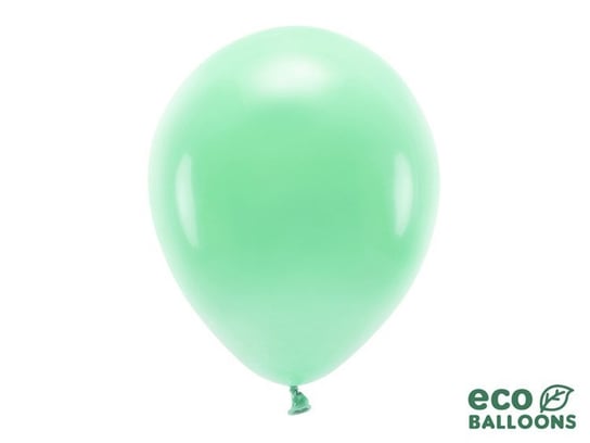 Balony lateksowe eco, miętowe, 30 cm, 100 sztuk PartyDeco