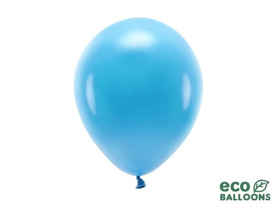 Balony lateksowe eco, turkusowe, 26 cm, 100 sztuk Party Deco