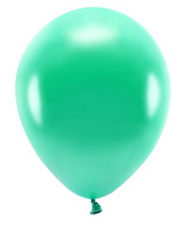 Balony lateksowe eco, zielone, 30 cm, 100 sztuk Party Deco