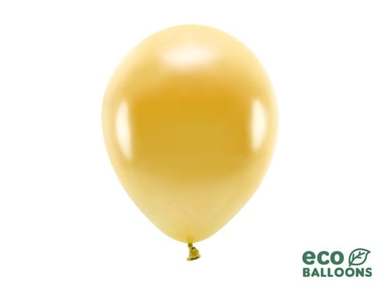 Balony lateksowe eco, złote, 26 cm, 100 sztuk Party Deco