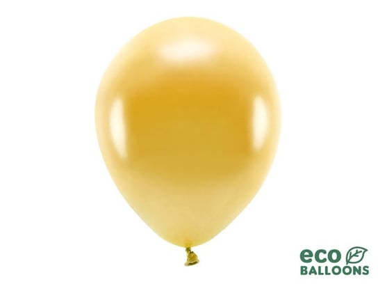 Balony lateksowe eco, złote, 30 cm, 100 sztuk Party Deco