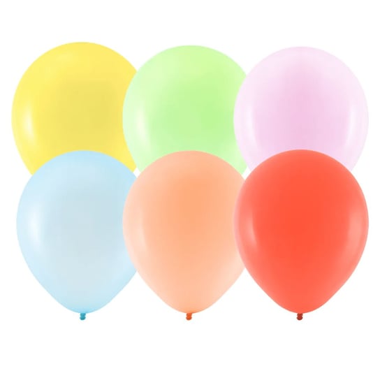Balony Lateksowe Metaliczne Mix Kolorów 12 Cm 20 Szt. PartyPal