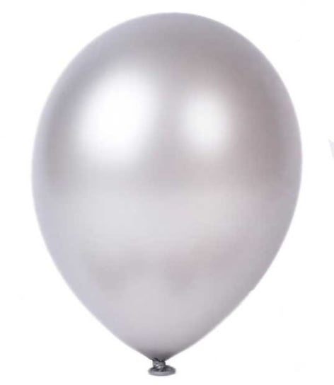 Balony lateksowe metaliczne srebrne - średnie - 25 szt. BELBAL
