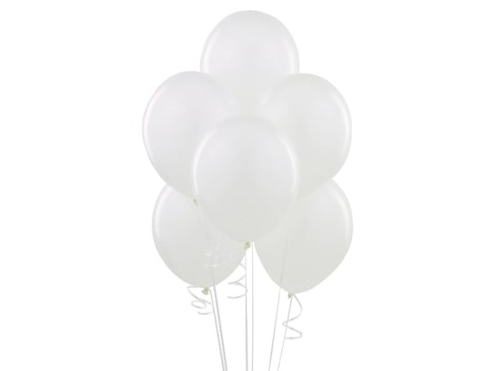 Balony lateksowe pastelowe białe - duże - 100 szt. BELBAL
