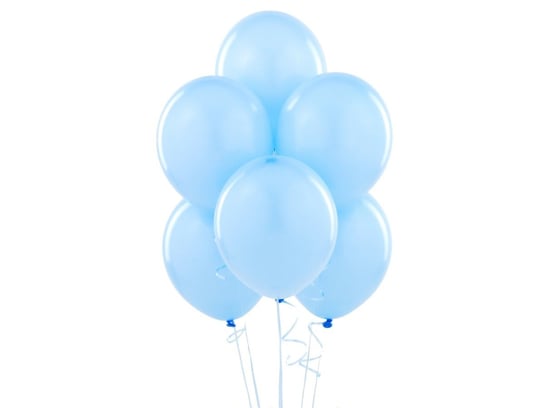 Balony lateksowe pastelowe błękitne - średnie - 100 szt. BELBAL
