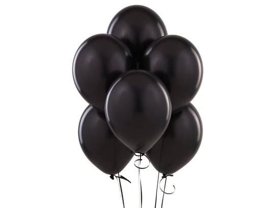 Balony lateksowe pastelowe czarne - duże - 100 szt. BELBAL