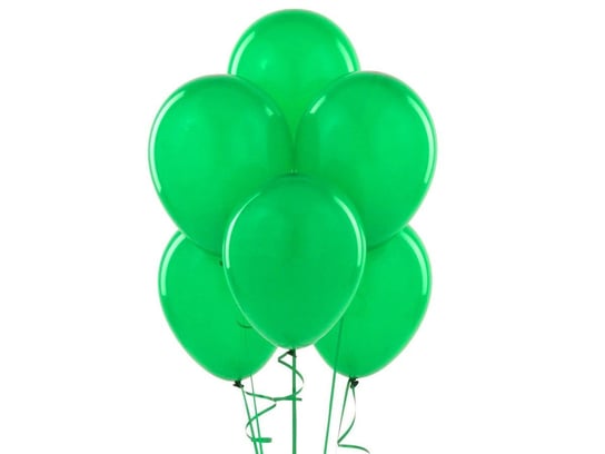 Balony lateksowe pastelowe zielone - średnie - 100 szt. BELBAL