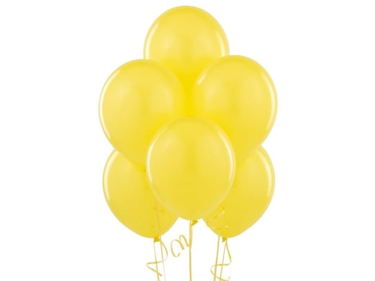 Balony lateksowe pastelowe żółte - średnie - 25 szt. BELBAL