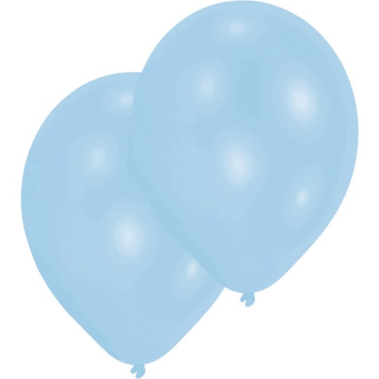 Balony lateksowe, perłowe, pudrowy niebieski, 10 sztuk AMSCAN