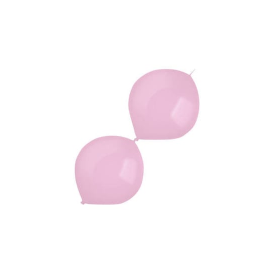 Balony lateksowe Różowe pastelowe z łącznikiem, 15cm, 100 szt. AMSCAN