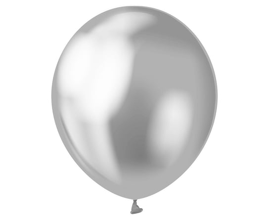 Balony Lateksowe Srebrne Metaliczny Połysk Na Hel 10' 50 Sztuk ABC