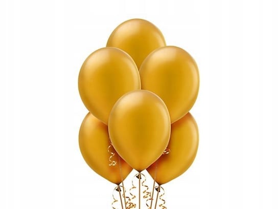 Balony Lateksowe Złote 100Szt Balon Złoty Midex