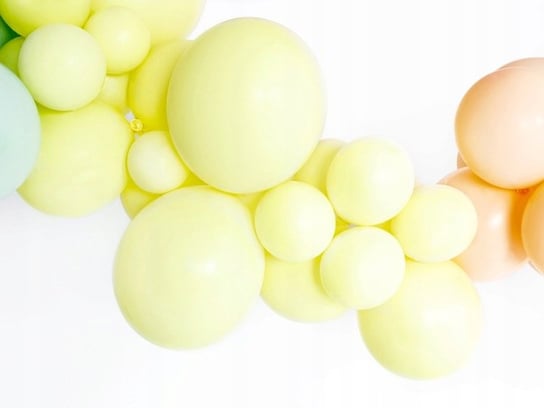 Balony macarons, j. żółty, lemon 50 szt. somgo