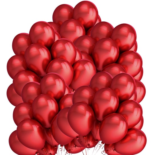 Balony metaliczne 080, Czerwone, 100 szt. czakos