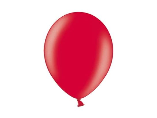 Balony metaliczne, czerwone, 100 sztuk Party Deco