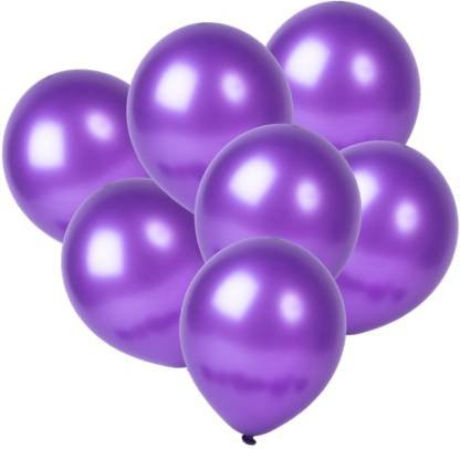 Balony metaliczne, fioletowy, purple flovers 20 szt. somgo