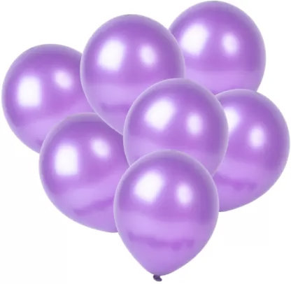 Balony metaliczne, j. fioletowy, bright violet 20 szt. somgo