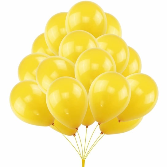 Balony metaliczne, złote, joyful yellow 20 szt. somgo