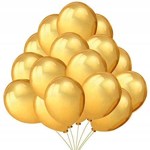 Balony metaliczne, złoty, royal gold 20 szt. somgo