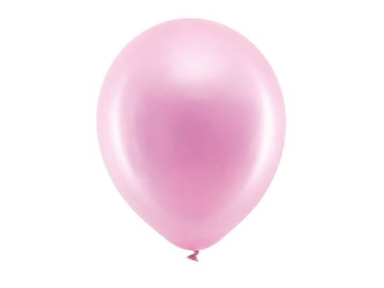 Balony metalizowane Rainbow, różowe, 30 cm, 100 sztuk Inna marka