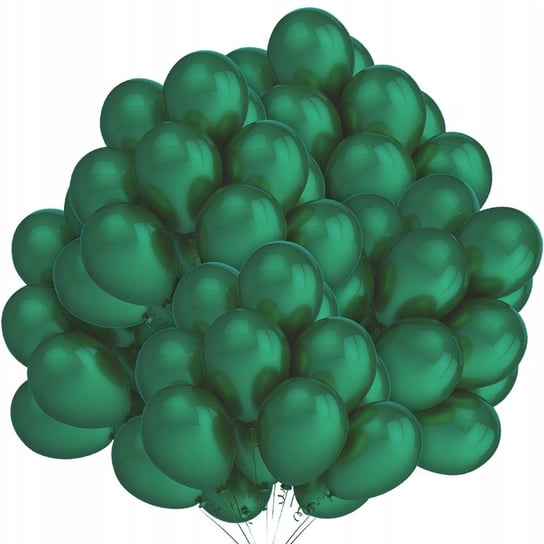 Balony Metalizowane Zielone 50 Szt Inna marka