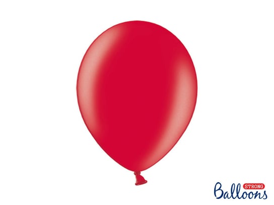 Balony, Metallic, czerwone, 12", 50 sztuk Strong