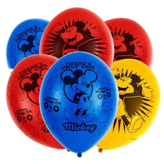 Balony, Mickey Mouse, 11", 6 sztuk Amscan